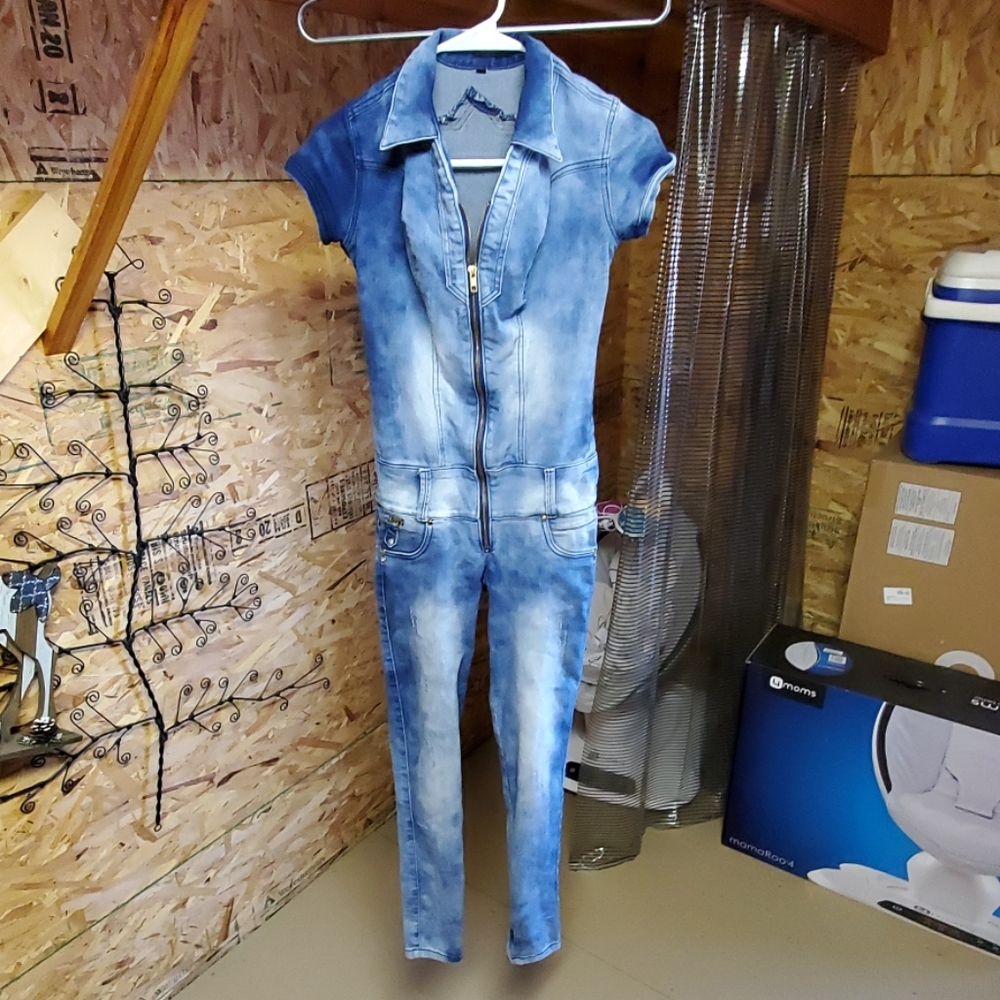 Zagi buttlift denim jumpsuit